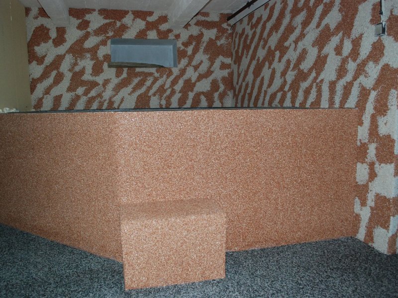 Kamenný koberec na stěny a svislé plochy
