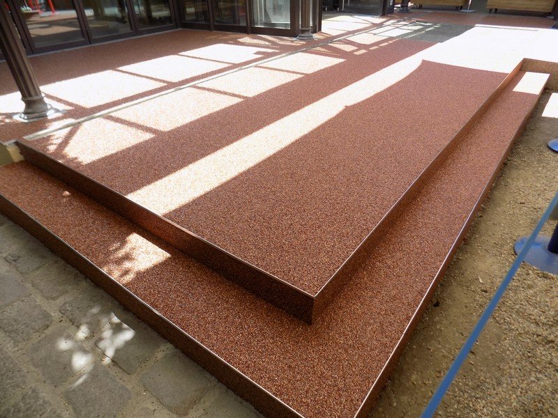 Mramorový kamenný koberec Kasiani na terasy, realizováno ve Vídni